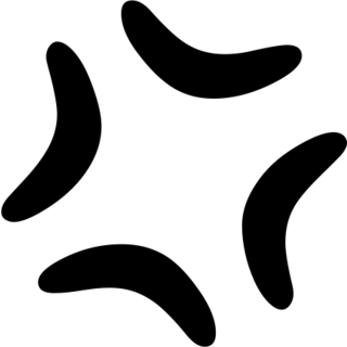 Anger Symbol as drawn by Google in Android 4.3