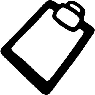 Clipboard as drawn by Google in Android 4.3