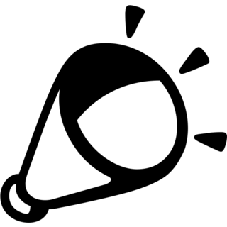 Megaphone as drawn by Google in Android 4.3