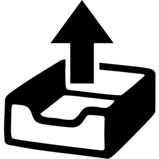 Outbox Tray as drawn by Google in Android 4.3