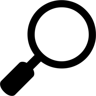 Magnifying Glass Tilted Right, the previous design