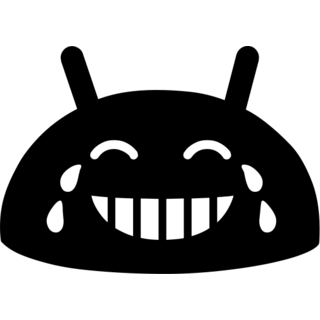 Face with Tears of Joy as drawn by Google in Android 4.3