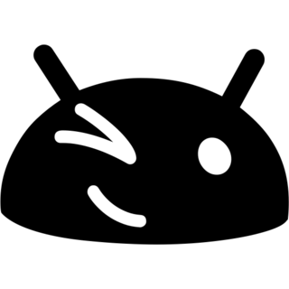 Winking Face as drawn by Google in Android 4.3