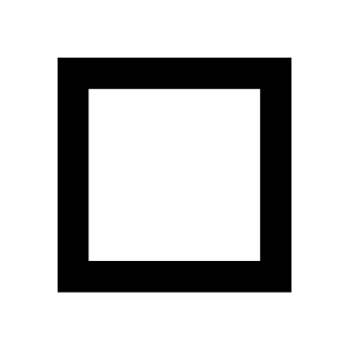White Medium-Small Square as drawn by Google in Android 4.3
