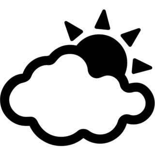 Sun Behind Cloud as drawn by Google in Android 4.3