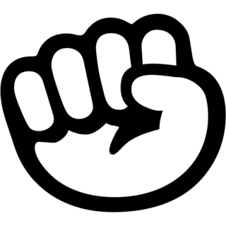 Raised Fist, the design in this release