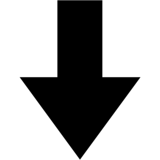 Down Arrow as drawn by Google in Android 4.3