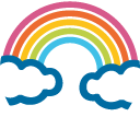 Rainbow as drawn by Google in Android 4.4