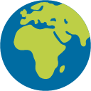 Globe Showing Europe-Africa, the design in this release