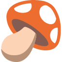 Mushroom as drawn by Google in Android 4.4