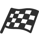 Chequered Flag as drawn by Google in Android 4.4