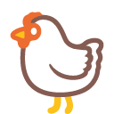 Chicken as drawn by Google in Android 4.4