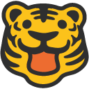 Tiger Face as drawn by Google in Android 4.4