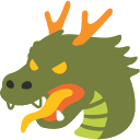 ドラゴンの顔 as drawn by Google in Android 4.4