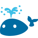 Spouting Whale as drawn by Google in Android 4.4