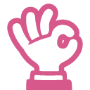 OK Hand as drawn by Google in Android 4.4