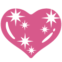 Funkelndes Herz as drawn by Google in Android 4.4