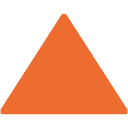 Triangolo Rosso Con Punta Verso L’alto as drawn by Google in Android 4.4