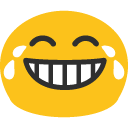 Face with Tears of Joy as drawn by Google in Android 4.4