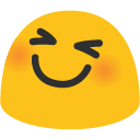 Grinning Squinting Face, the previous design