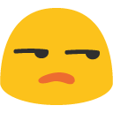 Rosto Aborrecido as drawn by Google in Android 4.4