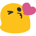 Face Blowing a Kiss as drawn by Google in Android 4.4