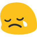 Crying Face as drawn by Google in Android 4.4