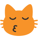 Kissing Cat as drawn by Google in Android 4.4