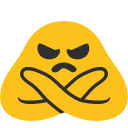 Person Gesturing NO, the design in this release