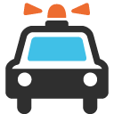 Oncoming Police Car, the design in this release