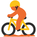 Person Mountain Biking, the design in this release