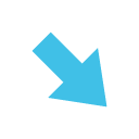 Down-Right Arrow as drawn by Google in Android 4.4