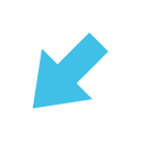 Down-Left Arrow as drawn by Google in Android 4.4