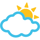 Sun Behind Cloud as drawn by Google in Android 4.4