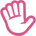 Raised Hand as drawn by Google in Android 4.4