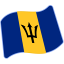 Flag: Barbados, the design in this release