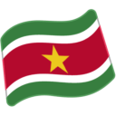 Flag: Suriname as drawn by Google in Android 5.0