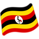 Flag: Uganda as drawn by Google in Android 5.0
