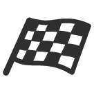 Chequered Flag as drawn by Google in Android 5.0