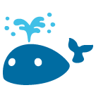 Spouting Whale as drawn by Google in Android 5.0