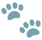 Paw Prints as drawn by Google in Android 5.0