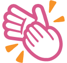 Clapping Hands as drawn by Google in Android 5.0