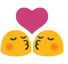 Kiss as drawn by Google in Android 5.0