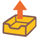 Outbox Tray as drawn by Google in Android 5.0