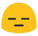 Expressionless Face as drawn by Google in Android 5.0