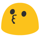 Kissing Face as drawn by Google in Android 5.0