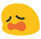 Weary Face as drawn by Google in Android 5.0