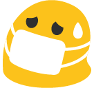 Face with Medical Mask as drawn by Google in Android 5.0