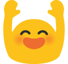 Zwei Erhobene Handflächen as drawn by Google in Android 5.0
