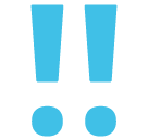 Double Exclamation Mark as drawn by Google in Android 5.0